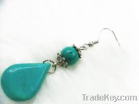 Sell Natural Turquoise Earring Semi-precious stone beads earring