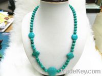 Sell Semi-precious stone Natural Turquoise Necklace Jewelry Set