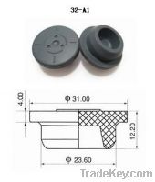 Sell 32mm rubber stoppers, infusion glass bottle, flip off seals