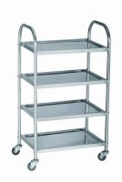 Sell Detachable Four-layer Stainless Steel Ingredients Dinning Trolley