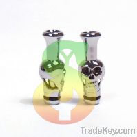 Sell Silver Skull 510 / 901 Drip Tip