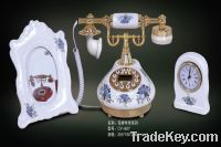 Sell (antique telephone, wall clock, classic table lamp)
