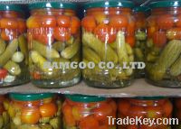 Sell Assorted Gherkin and Tomato in Glass Jar 720ml