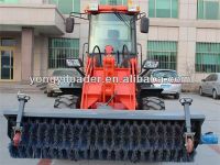 3 ton china cheap mini front end wheel loader with snow plow snow blade