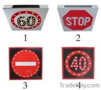 Sell Solar LED Traffic Road Signs With 3M Reflector