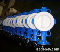 Sell PTFE coated butterfly valve