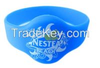 custom bracelet silicone with logo or numbers printing waterproof bracelet
