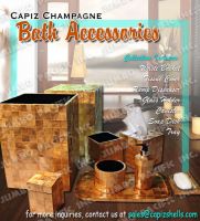 Capiz Bath Accessories Collection