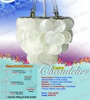 Round Capiz Shell Chandeliers