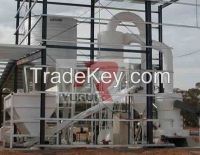 fully automatic natural gypsum plaster powder making machine line