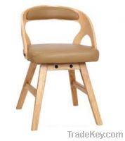 Sell Rounded Back Leather and Wooden Bar Stool