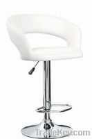Sell White Leather Rounded Stool