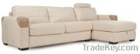 Sell Cream Leather Chaise Sofa