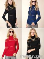 Sell women's sexy high quality Turtle neck T-shirt