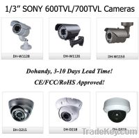 Sell 1/3 CCTV Camera, weatherproof, DVRs
