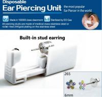 best selling disposable ear piercing gun+stainless 5 flower earring ...