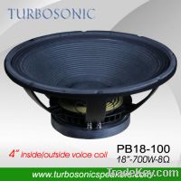 Sell 18" subwoofer pa loudspeaker PB18-100 PA system