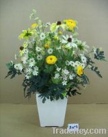 Sell artificial flowers with pot
