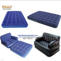 Inflatable air mattress, inflatable air bed, flocked air bed mattress