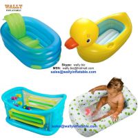 inflatable baby bath tub, inflatable infant toddler bath tub, inflatab