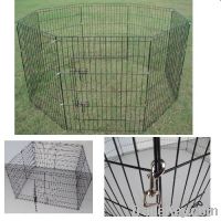 Outdoor Dog Fence Wire Pet Pen with 8 Panels