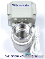 TF20-S2-C motor operated valve with indicator, 5VDC, 3/4'', 2/3/5 wires
