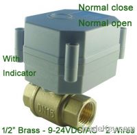 BSP/NPT brass 1/2'' Normal Open/closed electric valve 9-24V 1.0Mpa