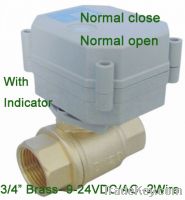 3/4'' full bore motorized valve normal open/normal closed type 9-24V