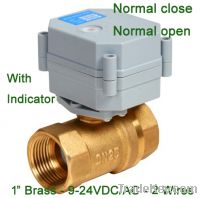 Normal Open/Closed Valve 9-24V controlled Brass BSP/NPT 1''