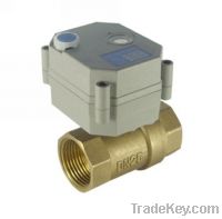 2 way electric valve DN25 Brass 9-24V with manual override