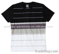wholesale Striped cotton short sleeve t shirt