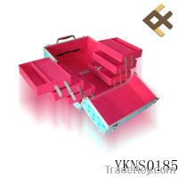 Sell two door bright-red jewelry box with six trays