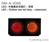 LED tail lamp-catamaran with rubber for CIMC