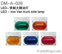 LED side lamp for iron van truck