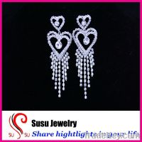 New arrival 2012 wedding jewelry rhinestone chandelier earrings susu-e