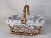 Sell willow storage basket with lining