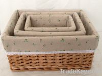 Sell wicker storage boxes
