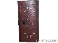 Sell Genuine Leather Inlaid Motif Wallet