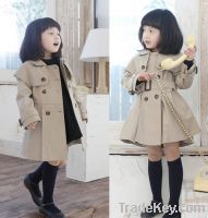 Sell New Kids Toddlers Cotton Girls Long Sleeve Princess Dust Coats sz