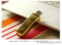 Sell 8GB Gold USB flash drive Full memory