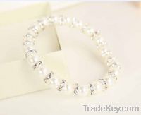 Sell Fashion lady fresh water pearl diamond bracelets jewelry