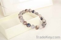 Sell Grey Agate Beads Bracelets Jewelry, Latest custom jewelry