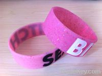 Sell silicone wristbands, rubber bracelet, wrist band