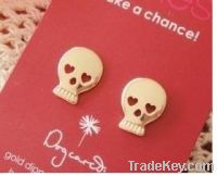 Sell death's head earring jewerly