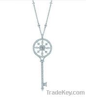 Sell:women key necklace 925silver plating or 925silver
