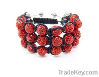 Sell 2012 new mulit color beads red bracelet jewelry sknit bracelet