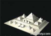 2012 new design Pyramid shape jewelry countertop display