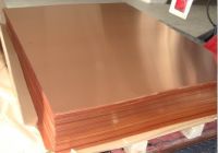 99.99% purity copper sheets 0.8-2 mm thickness