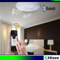 OEM / ODM China factory offer cheap price intelligent IR remote control led ceiling light with bluetooth speaker