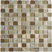 Sell stone mix glass mosaic 23x23